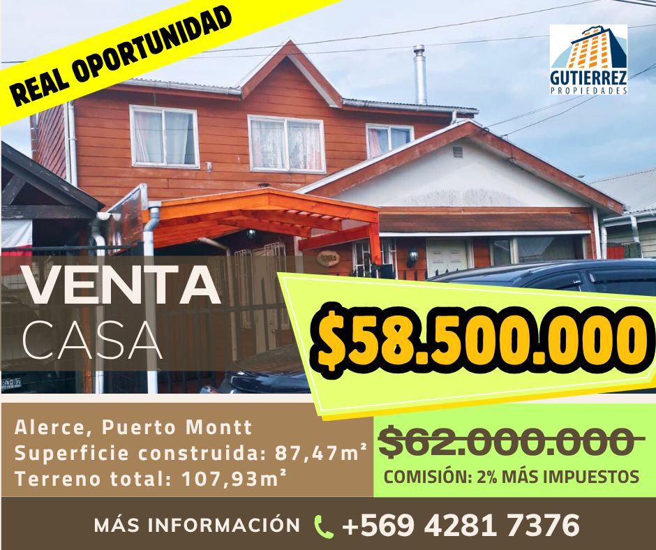 Se Vende Casa de 5 Dormitorios en Altos de Alerce